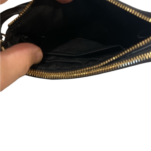 Nwt-Coach Double Zip Dark Brown Logo, Wristlet Wallet - Picture 7 of 7
